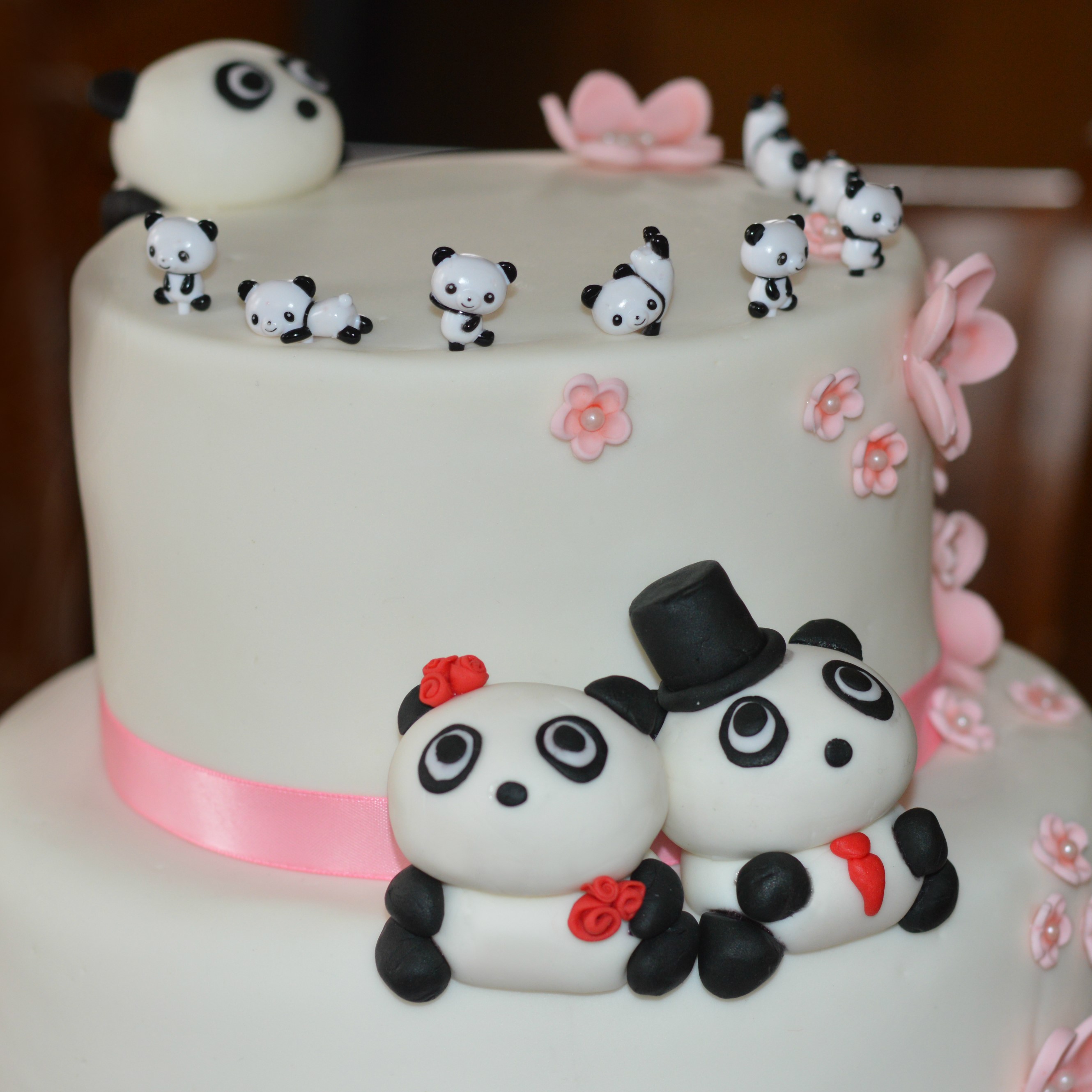 Panda wedding cake