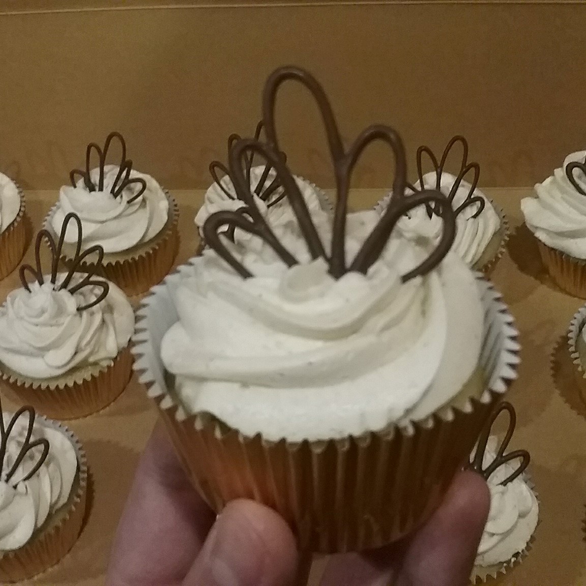 Vanilla bean cupcake