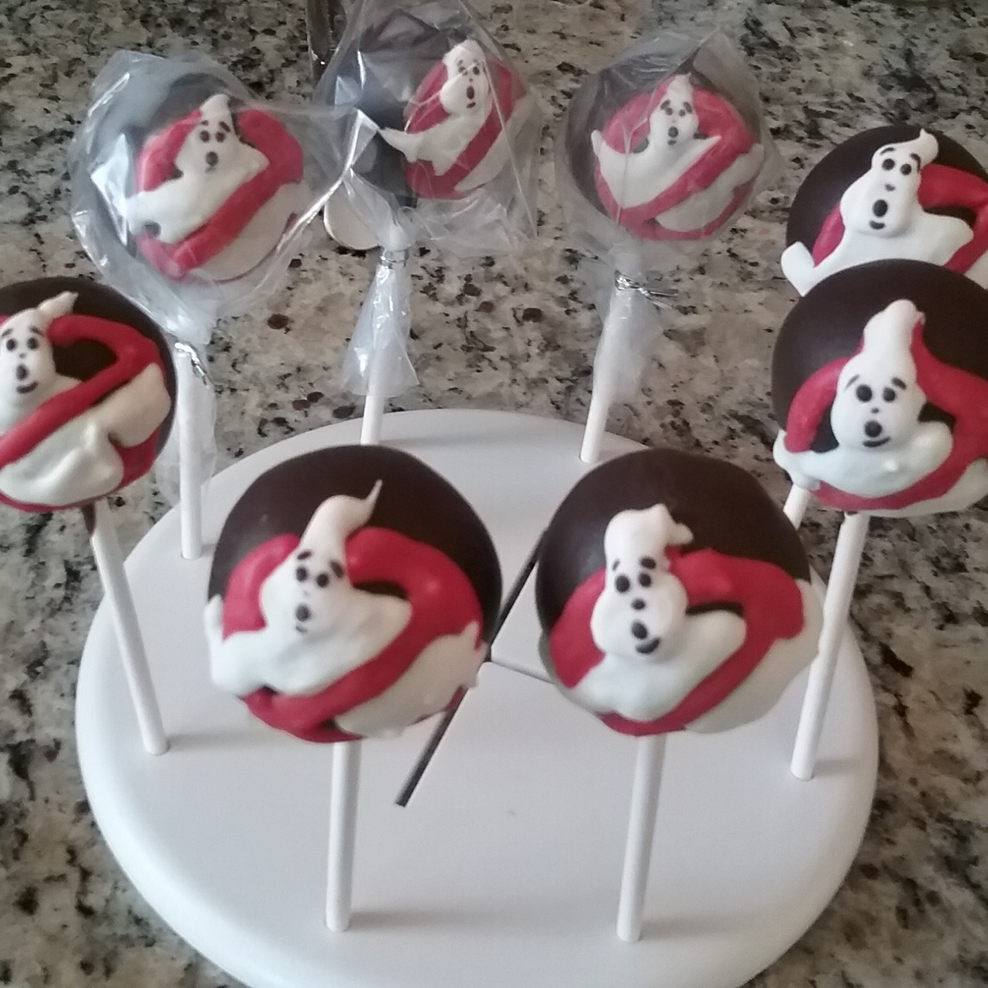 Ghostbusters sign cakepop