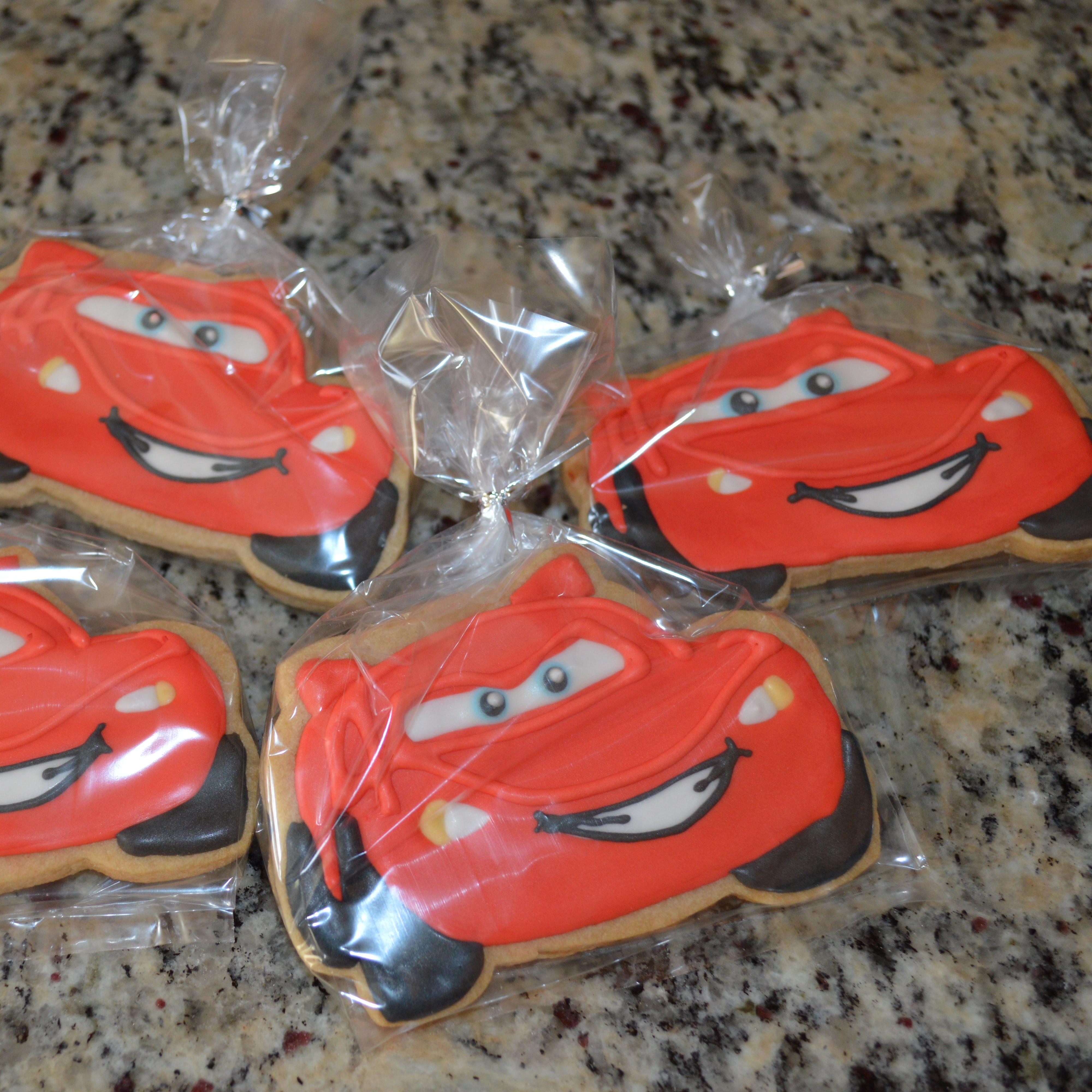 Lightening McQueen cookies Individually packaged