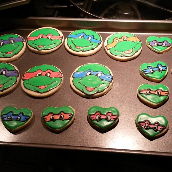 TMNT sugar cookies