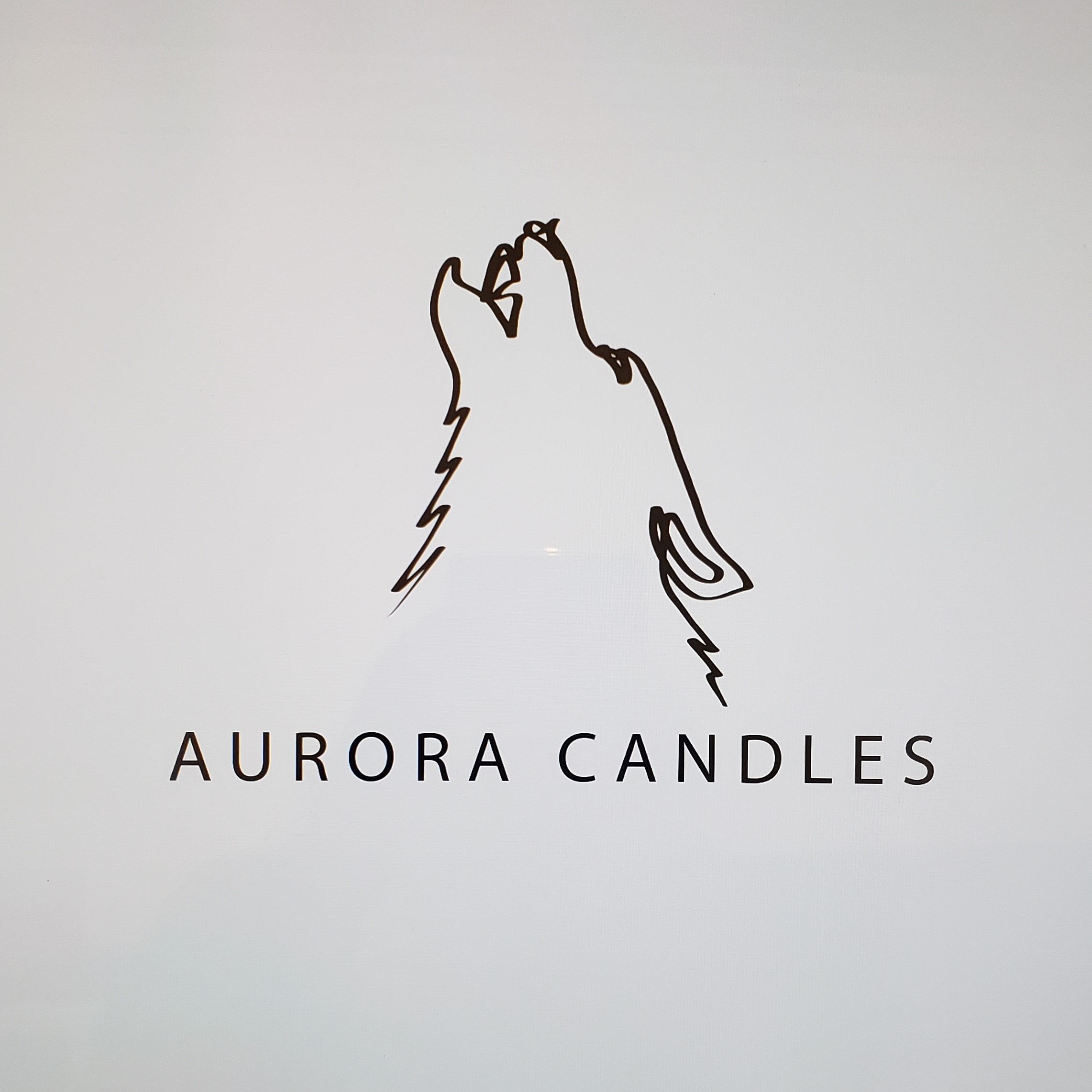 Original single line logo of Aurora Candle