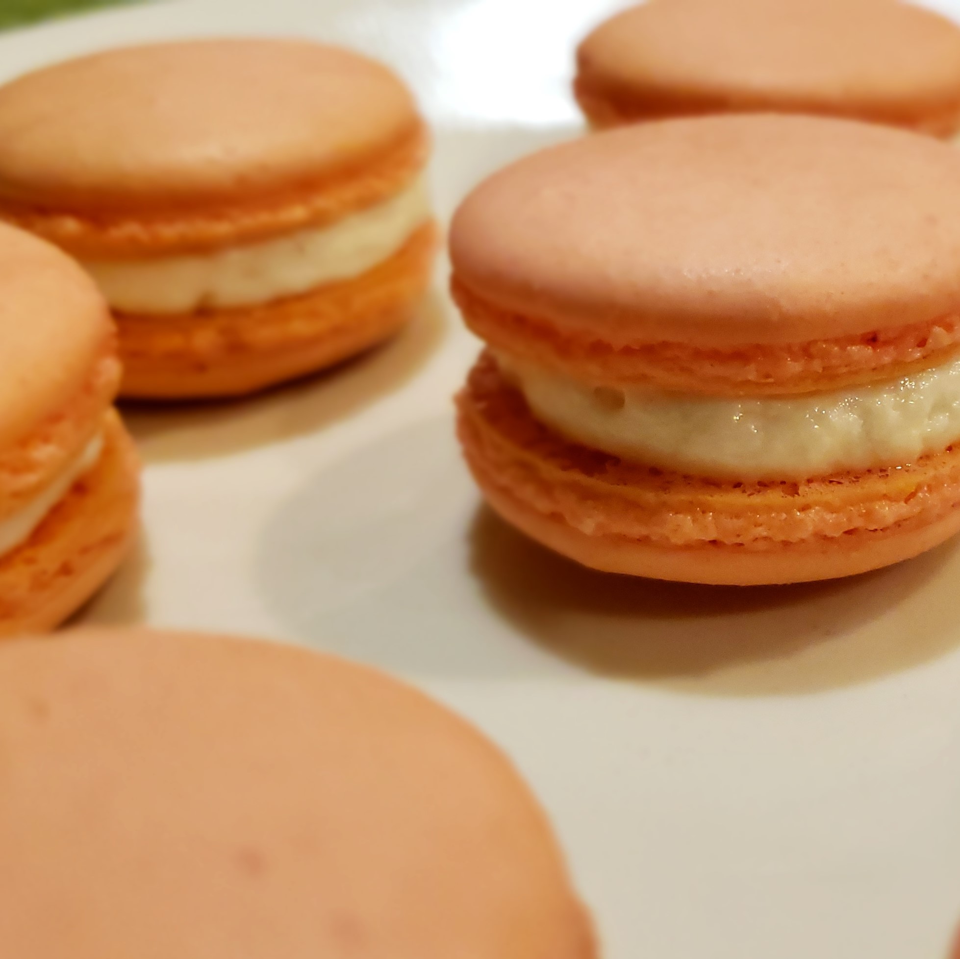 Pink lemonade French macarons